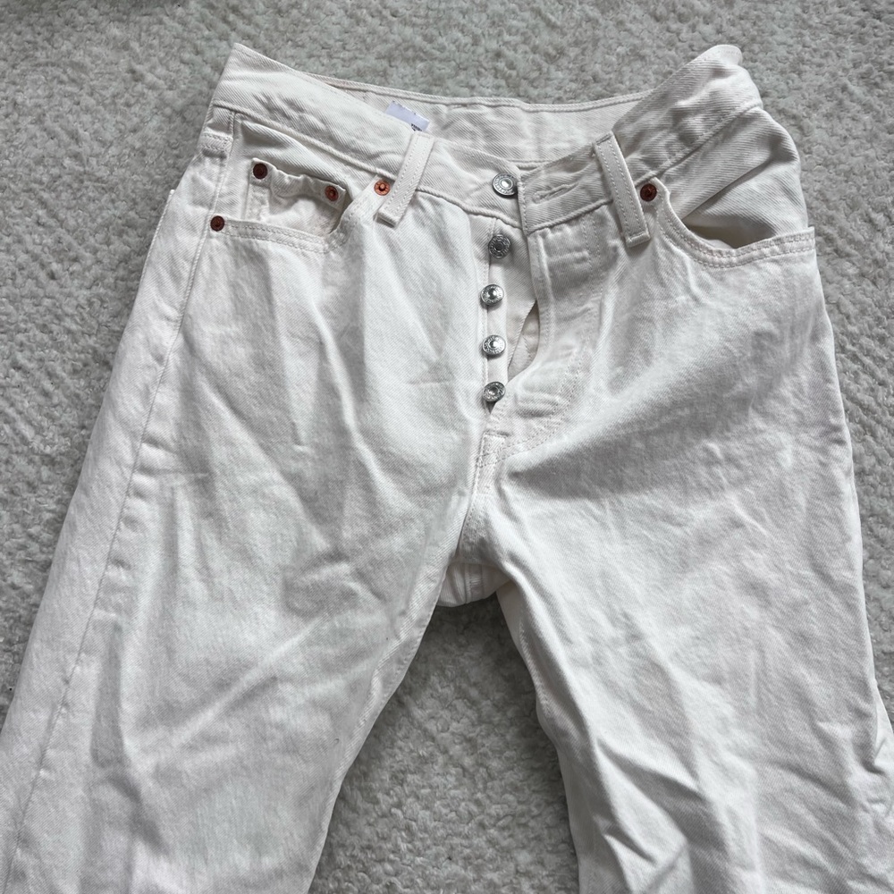 White Levi Jeans